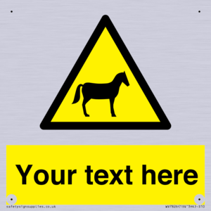 WV7826: Custom warning horses