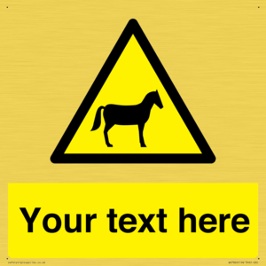 WV7826: Custom warning horses