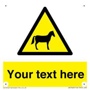 WV7826: Custom warning horses