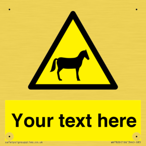 WV7826: Custom warning horses