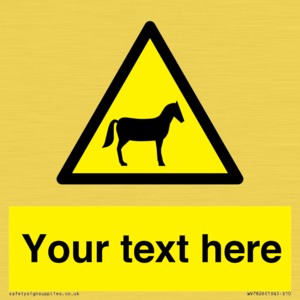 WV7826: Custom warning horses