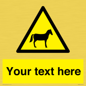 WV7826: Custom warning horses