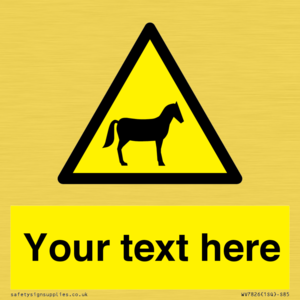 WV7826: Custom warning horses