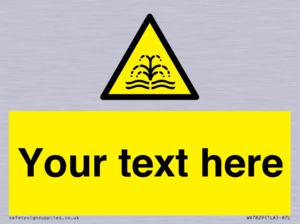 WV7829: Custom warning fountain water plume