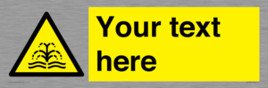 WV7829: Custom warning fountain water plume