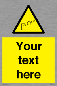WV7836: Custom warning barrier
