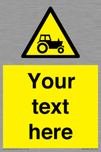 WV7838: Custom warning farm machinery