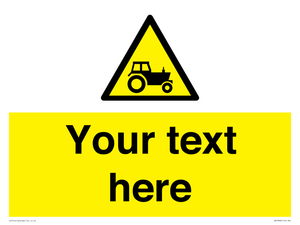 WV7838: Custom warning farm machinery