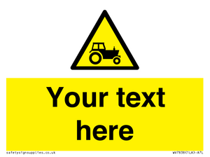 WV7838: Custom warning farm machinery