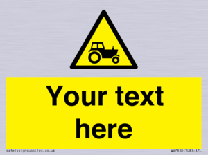 WV7838: Custom warning farm machinery