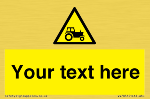 WV7838: Custom warning farm machinery
