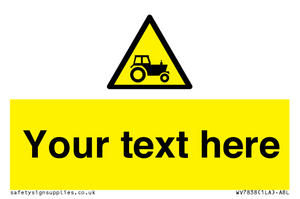 WV7838: Custom warning farm machinery