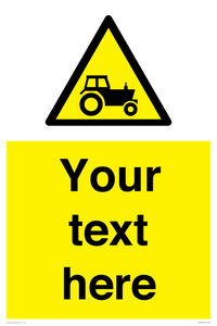 WV7838: Custom warning farm machinery