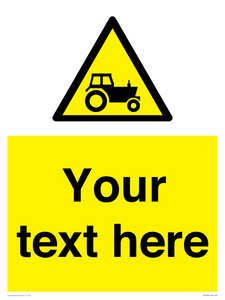 WV7838: Custom warning farm machinery