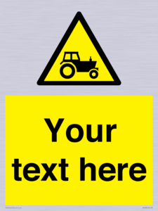 WV7838: Custom warning farm machinery