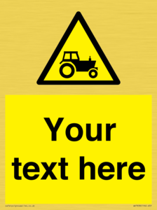 WV7838: Custom warning farm machinery