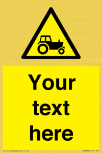 WV7838: Custom warning farm machinery