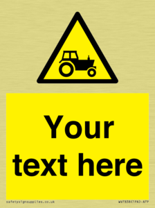 WV7838: Custom warning farm machinery