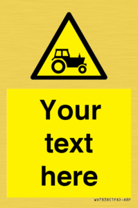 WV7838: Custom warning farm machinery
