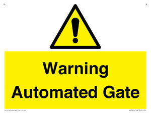 WV7856: Warning Automated Gate