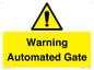 WV7856: Warning Automated Gate