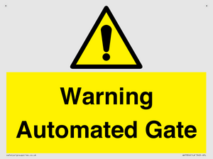 WV7856: Warning Automated Gate