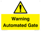 WV7856: Warning Automated Gate