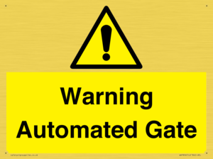 WV7856: Warning Automated Gate
