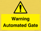 WV7856: Warning Automated Gate