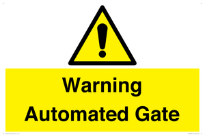 WV7856: Warning Automated Gate