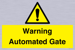 WV7856: Warning Automated Gate
