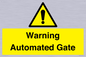 WV7856: Warning Automated Gate