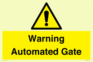 WV7856: Warning Automated Gate