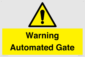 WV7856: Warning Automated Gate