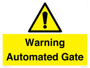 WV7856: Warning Automated Gate