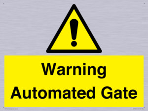 WV7856: Warning Automated Gate