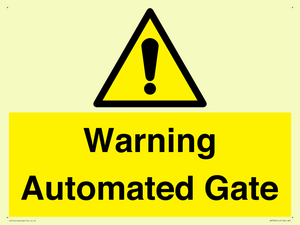 WV7856: Warning Automated Gate
