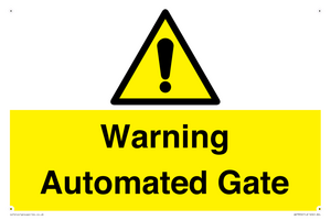 WV7856: Warning Automated Gate