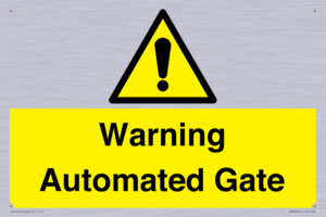 WV7856: Warning Automated Gate