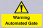 WV7856: Warning Automated Gate