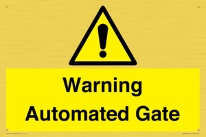 WV7856: Warning Automated Gate