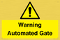 WV7856: Warning Automated Gate
