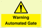 WV7856: Warning Automated Gate