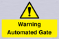 WV7856: Warning Automated Gate