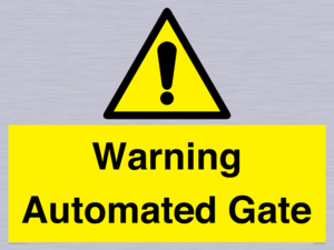 WV7856: Warning Automated Gate