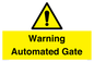 WV7856: Warning Automated Gate