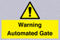 WV7856: Warning Automated Gate