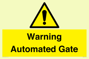 WV7856: Warning Automated Gate