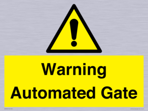 WV7856: Warning Automated Gate
