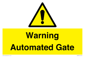 WV7856: Warning Automated Gate